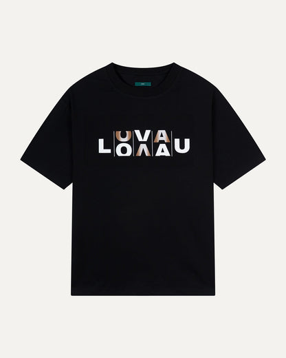 Slot Abstract T-shirt Black