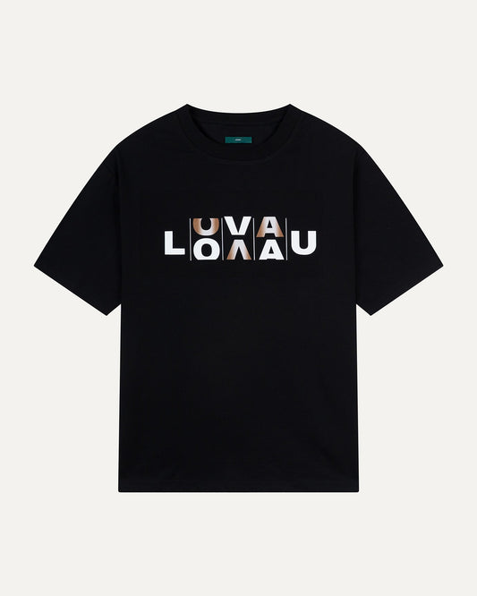 Slot Abstract T-shirt Black