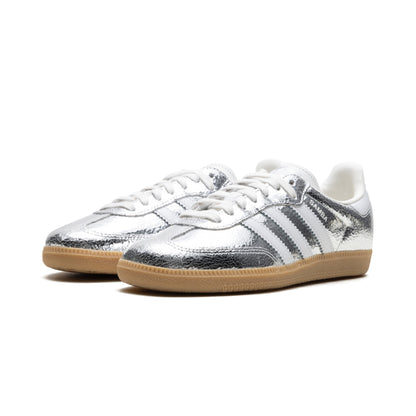 adidas Samba OG Silver Metallic Cracked Leather — foto 2