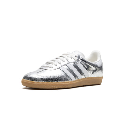 adidas Samba OG Silver Metallic Cracked Leather — foto 4